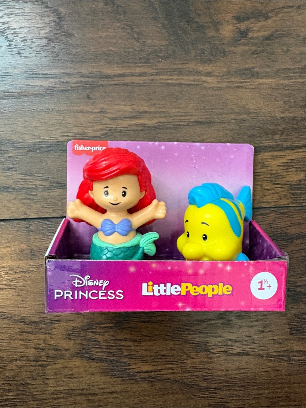Fisher-Price Disney Little People Ariel & Flounder Toy Set - NWT